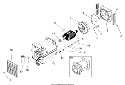 Part Location Diagram of 102992GS Briggs and Stratton Alternator sincro er4.2 no outlets